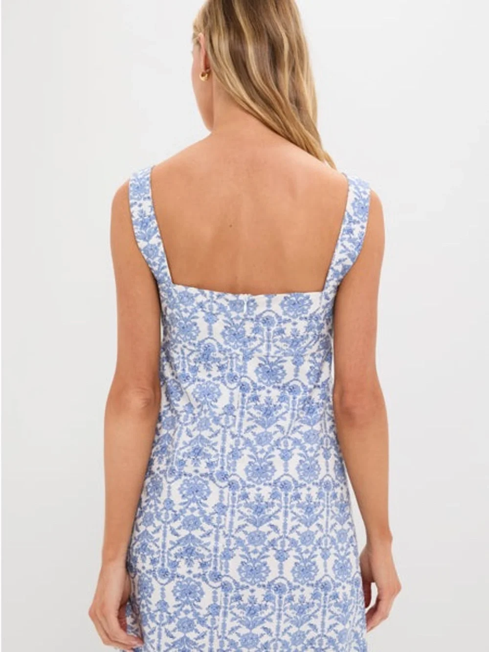 Hyacinth House Blue & White Volos Mini Dress - Picture 3 of 10